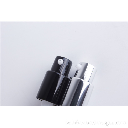 Shiny Sliver Lotion Pump With Sliver Cap